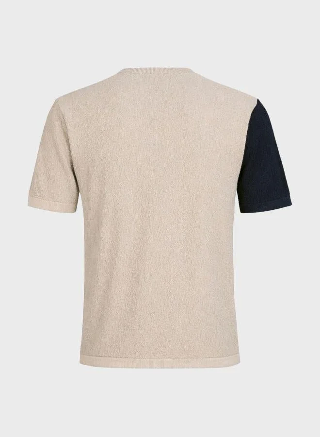 The Indian Garage Co  Men Slim Fit Solid Crew Neck Half Sleeves Crew Neck T-Shirt for Men | Best Price UAE