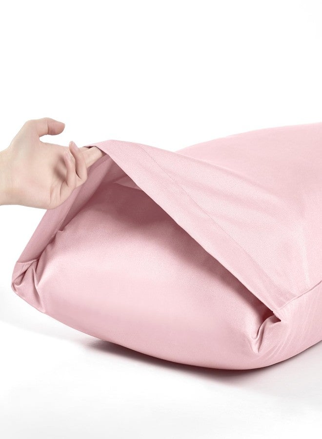 MILVOWOC 2Pcs Brushed Microfiber Standard Pillowcases - 20 x 26 Inch, Dusty Pink Pillow Cover Non Slip Envelope Pillow Case Set with Moisture Absorption and Anti-Wrinkle - Image 5