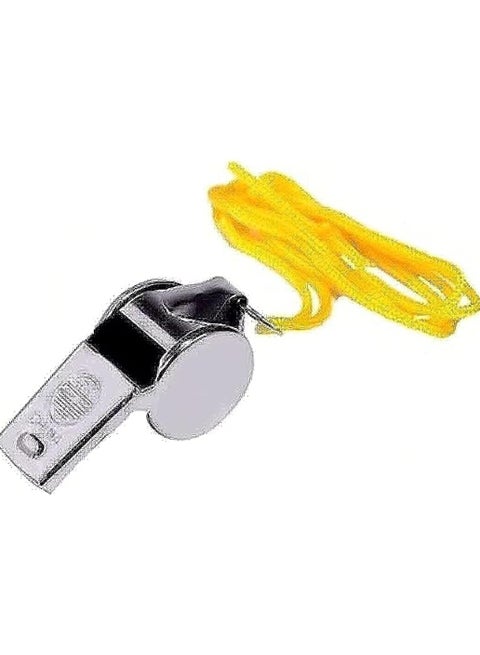 Referee and Coach Rope Whistle - Silver