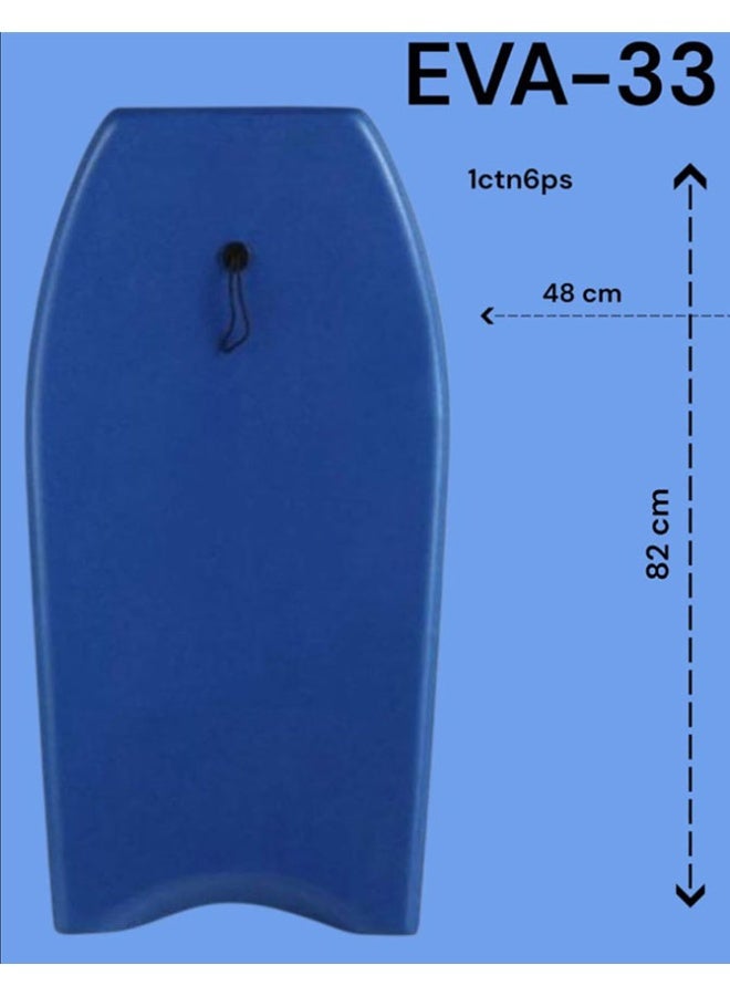 Max Strength Lightweight EPS Slick Surfboard for Adults & Teens Stable Design for Water Sports (EVA-33 Blue 82cm) - Image 2