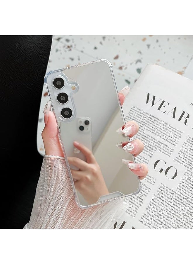 Mirror Case for Samsung Galaxy S25 Ultra – Shockproof Makeup Phone Cover for Women, Slim Protective TPU Case with Built-in Mirror, Stylish & Functional for Daily Touch-ups - Image 3