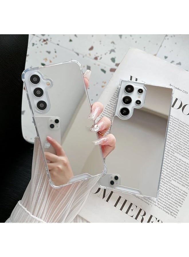 Mirror Case for Samsung Galaxy S25 Ultra – Shockproof Makeup Phone Cover for Women, Slim Protective TPU Case with Built-in Mirror, Stylish & Functional for Daily Touch-ups - Image 4