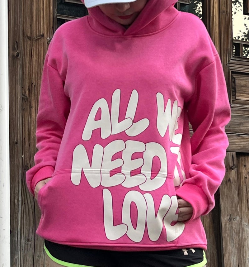 Dynict Unisex Y2K Colorful Sweatshirt Hip Hop Letter Print Oversize Hoodie Casual Baggy Harajuku Gothic Pullover Hoodie (Pink,Medium) - Image 2