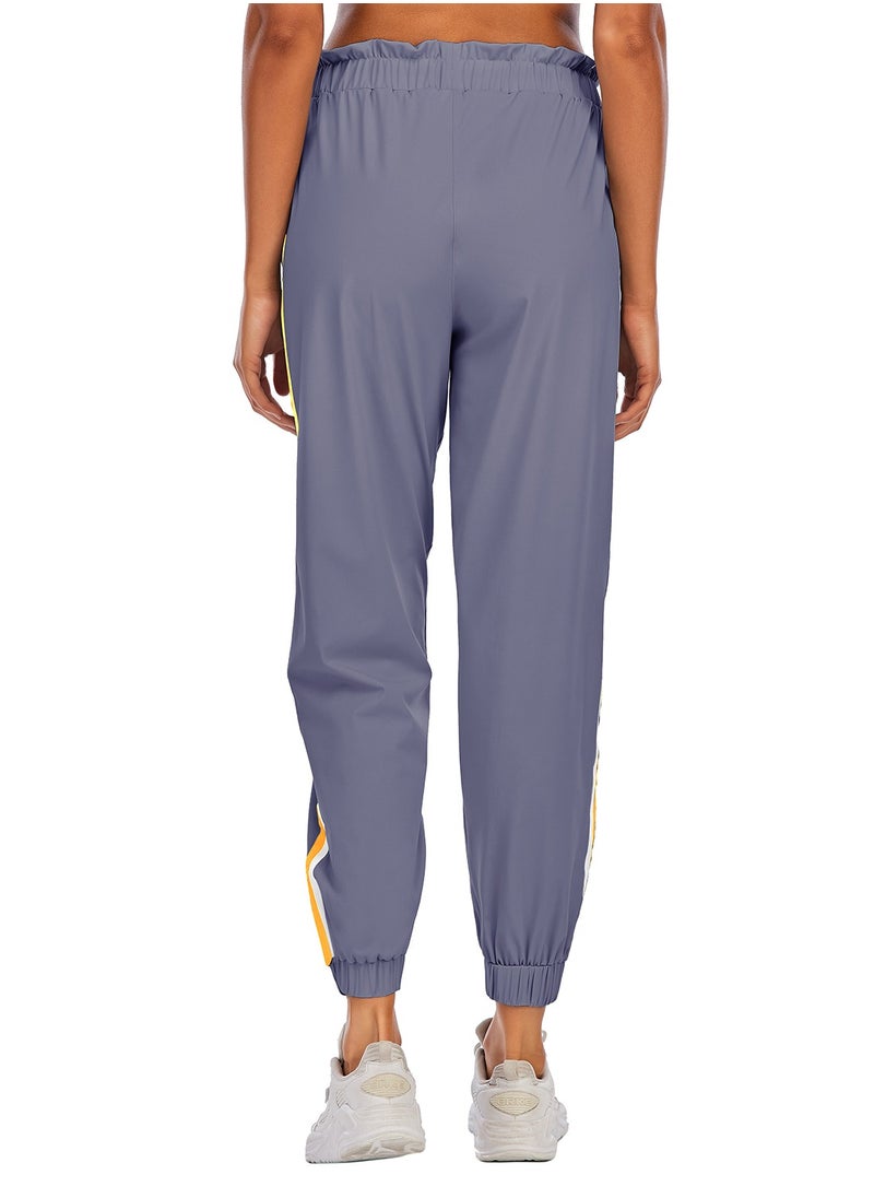 Loquat - Match color stretch jogging pants tight waist yoga running skin-friendly pants lady - Image 1