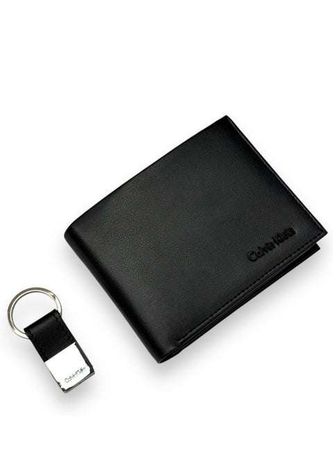 Calvin Klein Wallet-Keychain Set For Men