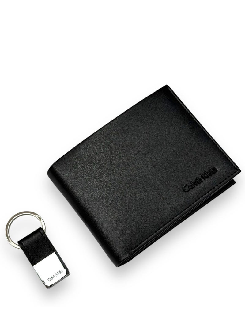 Calvin Klein Wallet-Keychain Set For Men