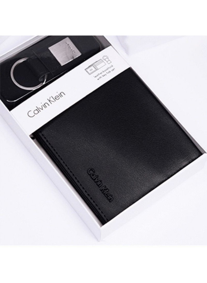 Calvin Klein Wallet-Keychain Set For Men