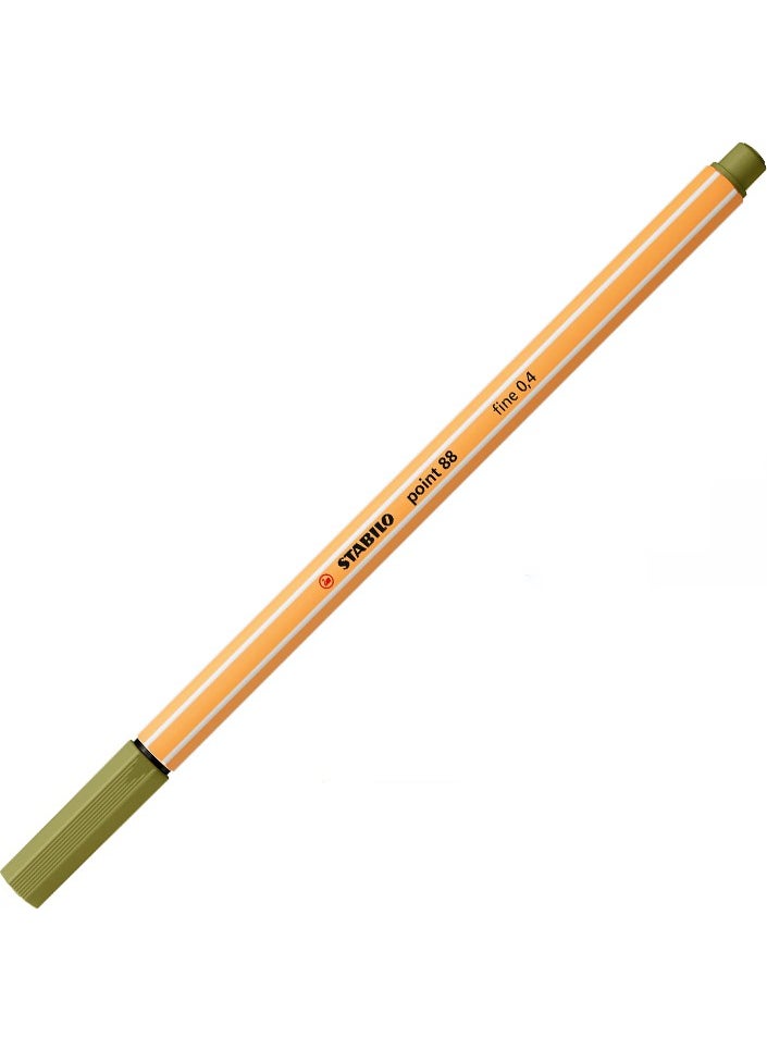 STABILO Point 88 Fine Tip Felt Tip Pen 0,4 mm Moss Green 