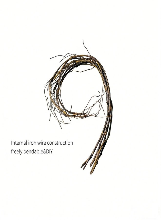 Eiyye Bendable Curly Willow Branches for Vase Stretchable Artificial Twigs for DIY Home Decor Shapeable 29in Faux Stems for Wedding Centerpiece Farmhouse Decoration 5pcs - Image 5