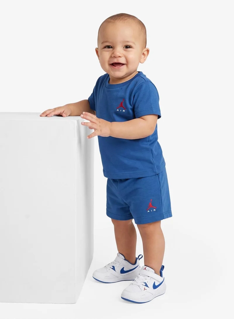 Jordan TRUE BLUE Infant Brooklyn Shorts Set for Men | Best Price UAE