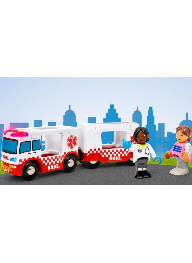 Brio BRIO World - 36035 Rescue Ambulance | Train Set Accessory for Kids Aged 3 Years Up  - Image 2
