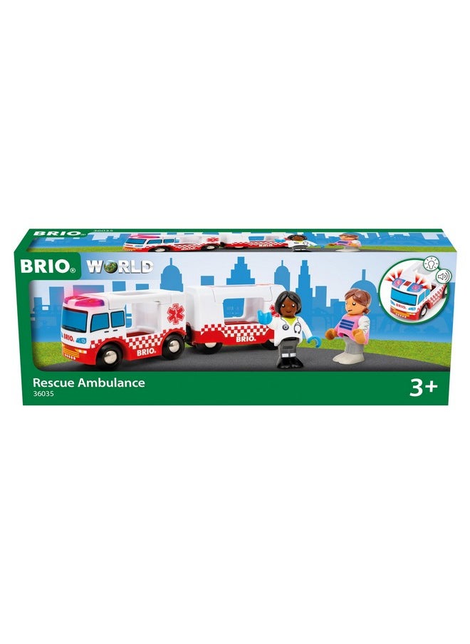 Brio BRIO World - 36035 Rescue Ambulance | Train Set Accessory for Kids Aged 3 Years Up  - Image 1