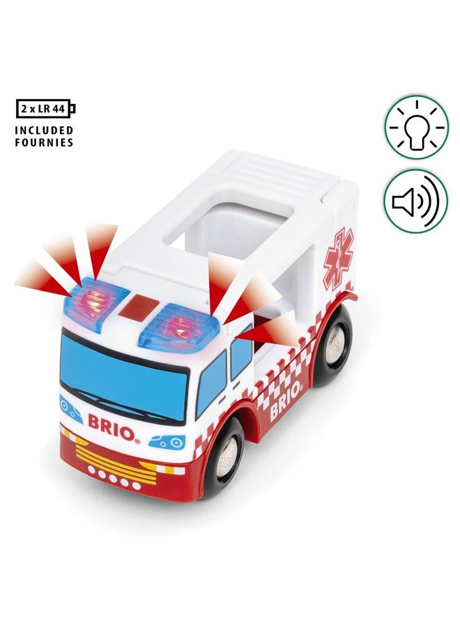Brio BRIO World - 36035 Rescue Ambulance | Train Set Accessory for Kids Aged 3 Years Up  - Image 5