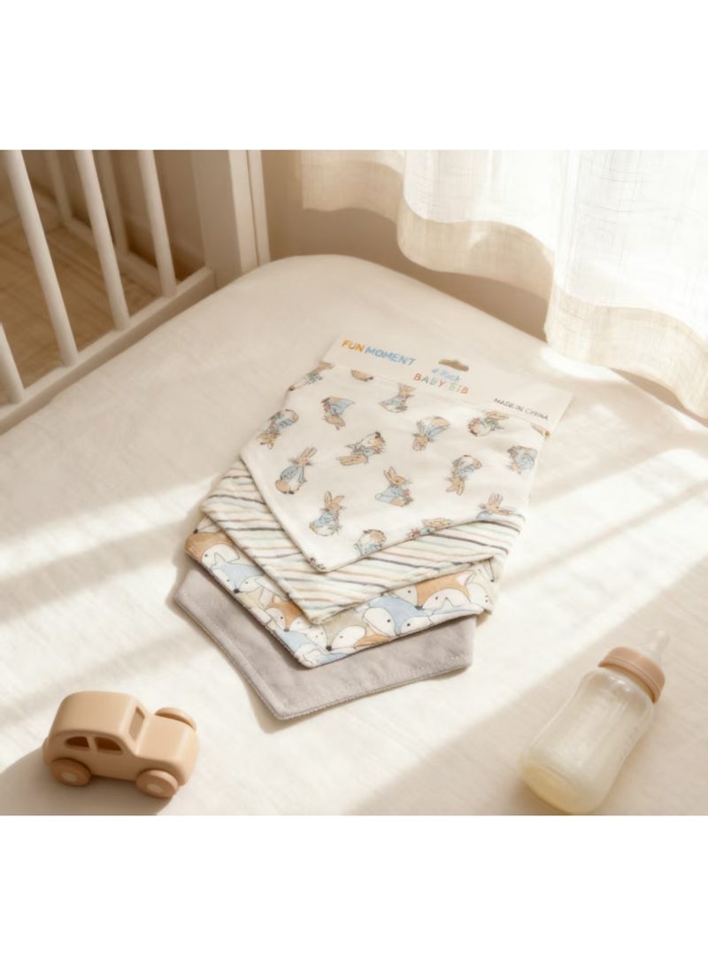 FUN MOMENT 4-Piece Baby Bib Set - Image 1