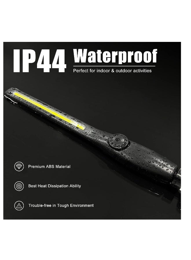 LED Work Light 2PCS- 2200mAh Rechargeable, 600LM Dimmable COB Work Light - Portable Worklight with Magnetic Base and Hook - Ideal for Car Repair, Garage, Emergency, and Outdoor Camping - Image 5