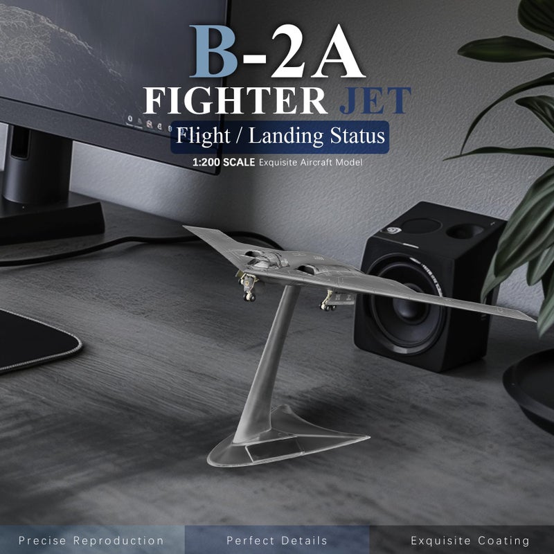 HANGHANG 1/200 Military Model Plane B-2A Spirit Stealth and Strategic Bomber Alloy Fighter Plane Model Airplane for Collections and Displays - Image 2