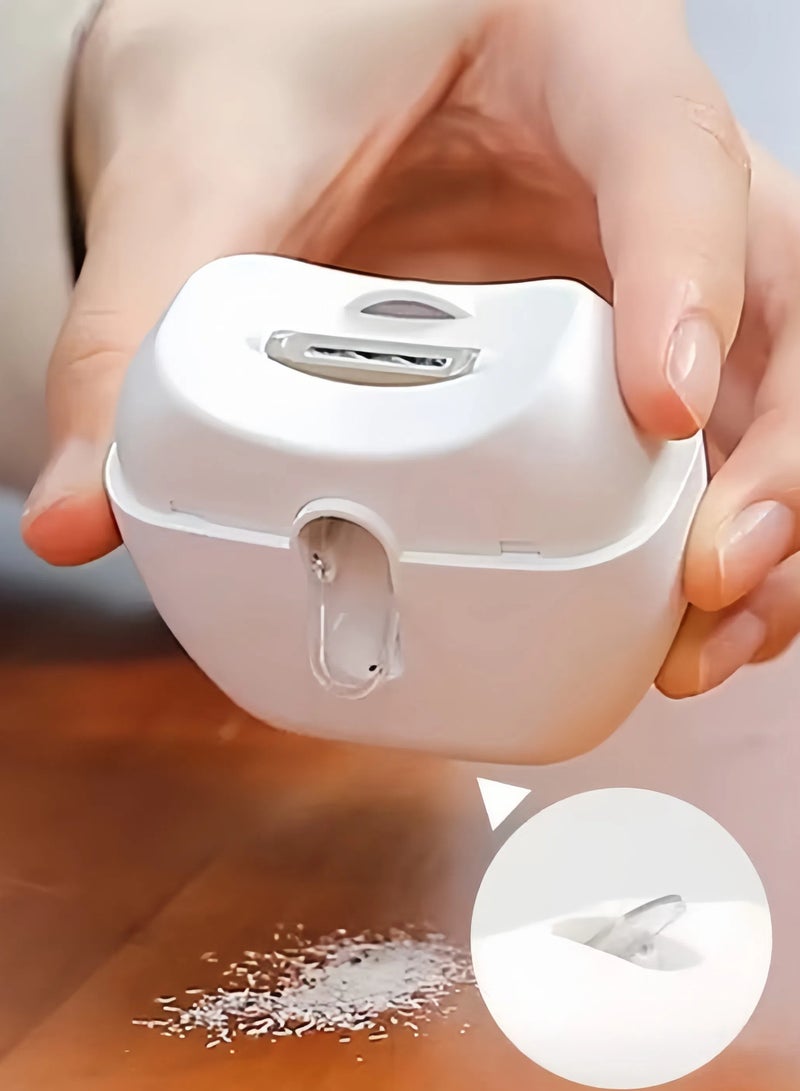 Electric safety nail clippers with LED lights, with nail clipper storage, USB rechargeable safety nail trimmer, suitable for newborns, infants, adults, and the elderly - Image 4