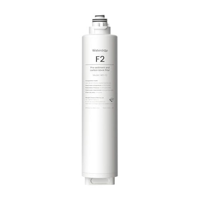 Waterdrop F2 Filter, Replacement for X8 & X12 & X16 Undersink Reverse Osmosis System, [ NOT for X8PRO & X12PRO ], 6-month Lifetime