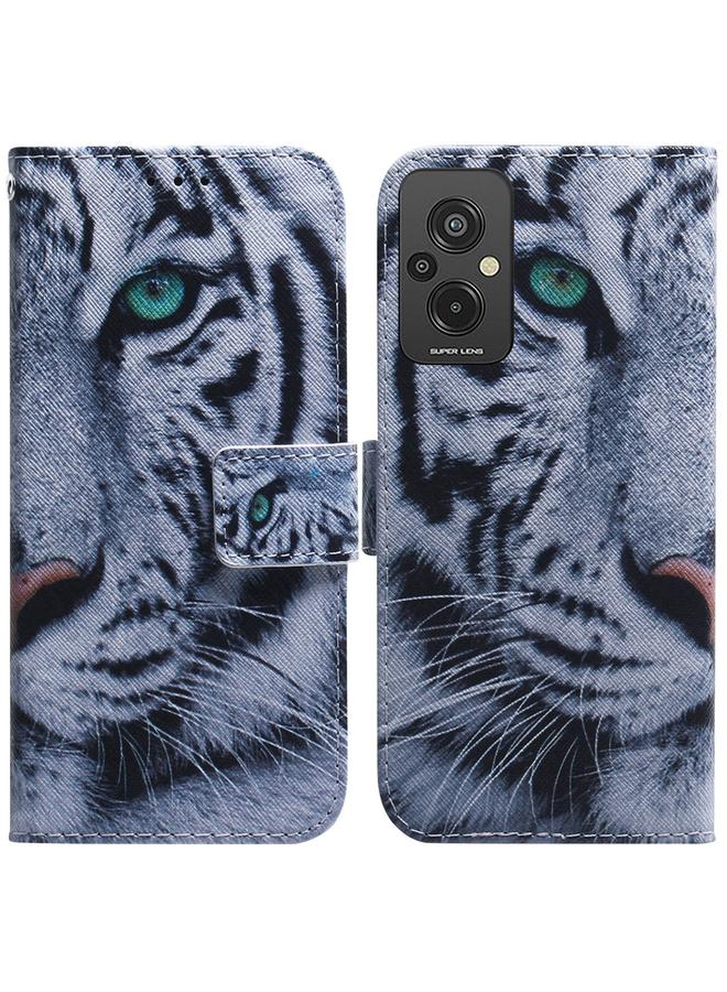 Case For Xiaomi Redmi 11 Prime 4G Coloured Drawing Flip Leather Phone Case