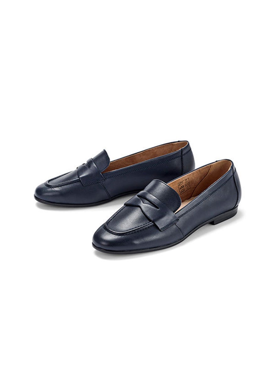 Tchibo - Women Slip On Pointed Toe Casual Shoes, Navy - Image 1