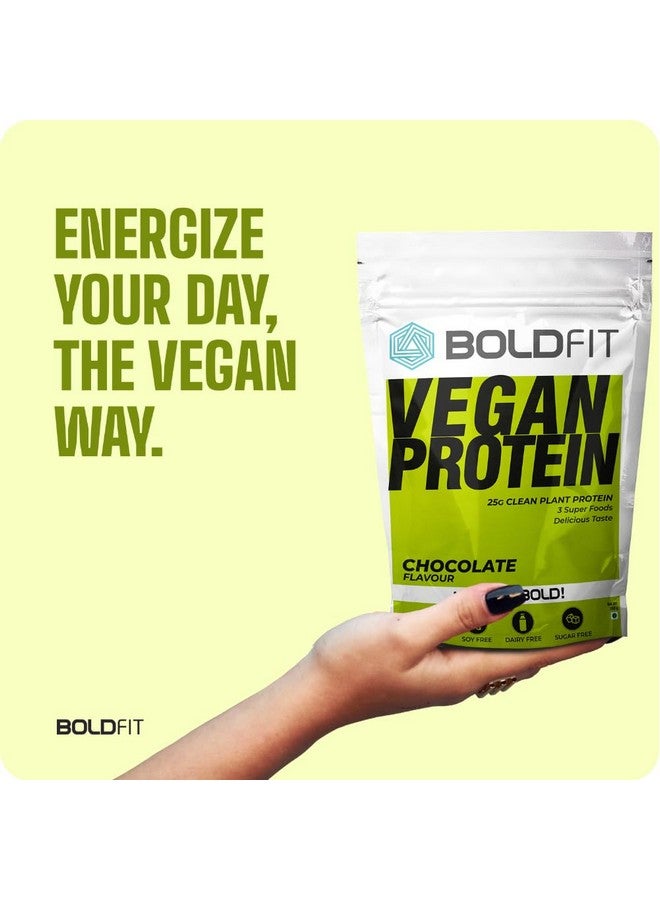 Boldfit Plant Protein Powder For Men & Women (Chocolate 200gm) (VeganCho200gm) - Image 2