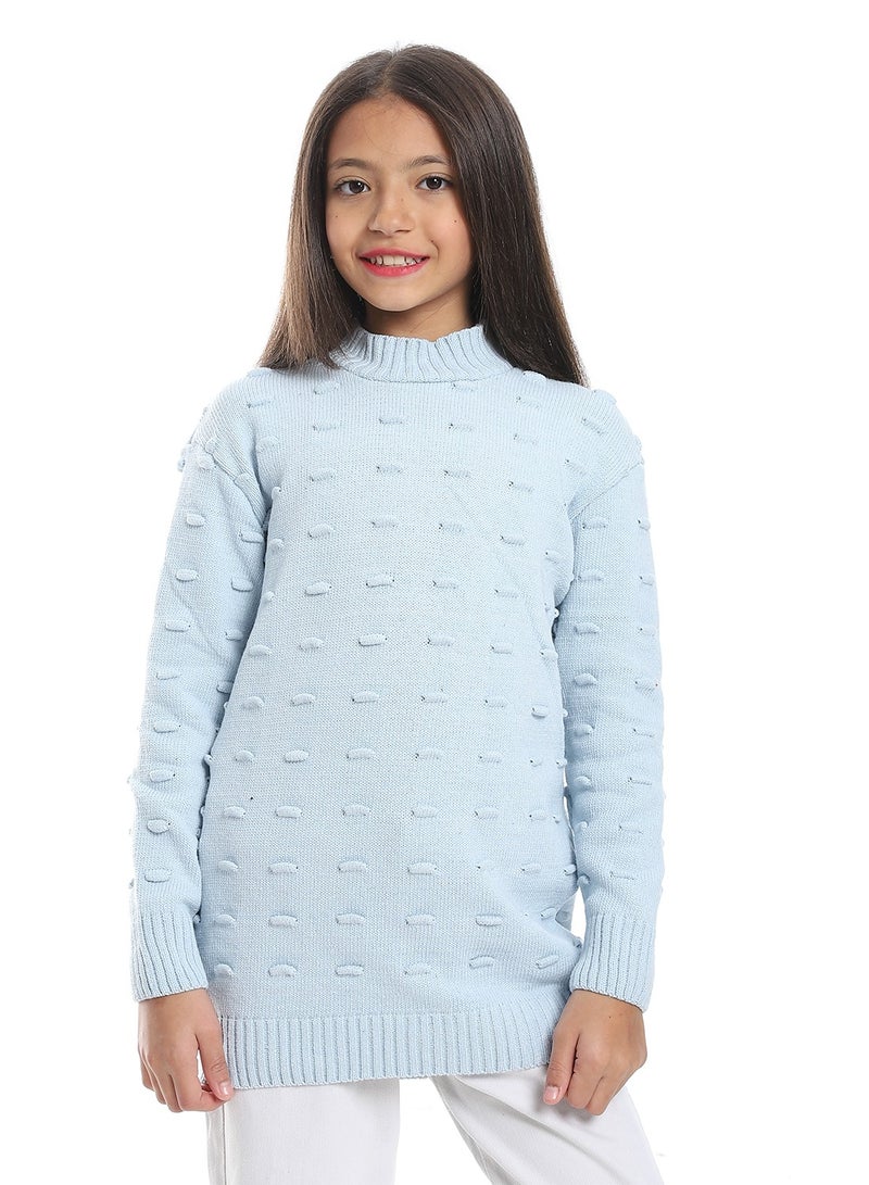 Caesar Girls Wool Pullover With Plain Design  - Image 1