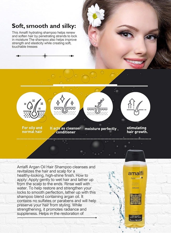 امالفي شامبو زيت الأرغان 750 مل - Image 4