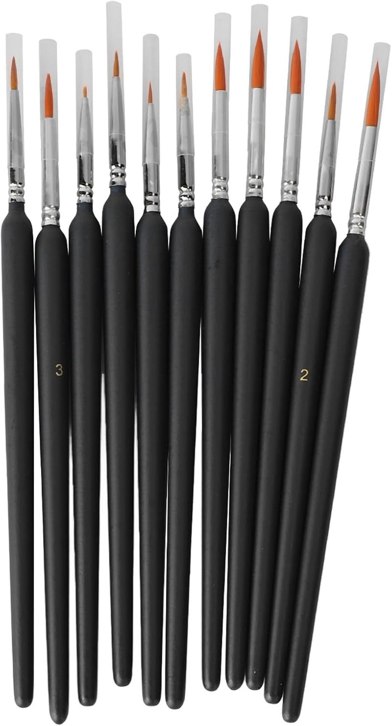 Watercolor Painting Brushes Set, 11 Pcs Weasel Hair Paintbrushes for Acrylic Oil Watercolour - Strong Water Retention, Durable Wooden Handles, Ideal for Art Students and Amateurs - Image 1