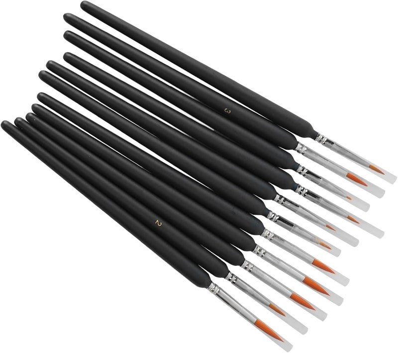 Watercolor Painting Brushes Set, 11 Pcs Weasel Hair Paintbrushes for Acrylic Oil Watercolour - Strong Water Retention, Durable Wooden Handles, Ideal for Art Students and Amateurs - Image 5