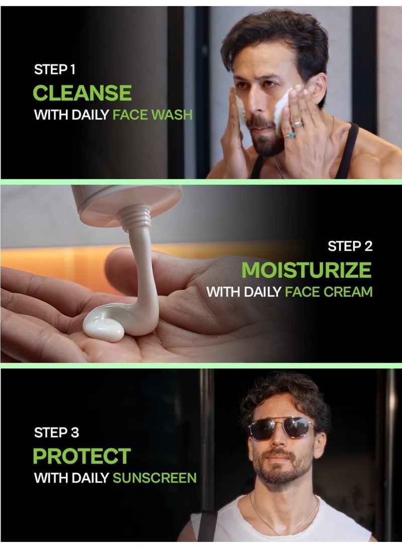 PROWL by Tiger Shroff Special Gift Hamper Box for Mens Grooming | Facewash 100ml  , Face Cream 50ml, Sunscreen 50ml - Image 3