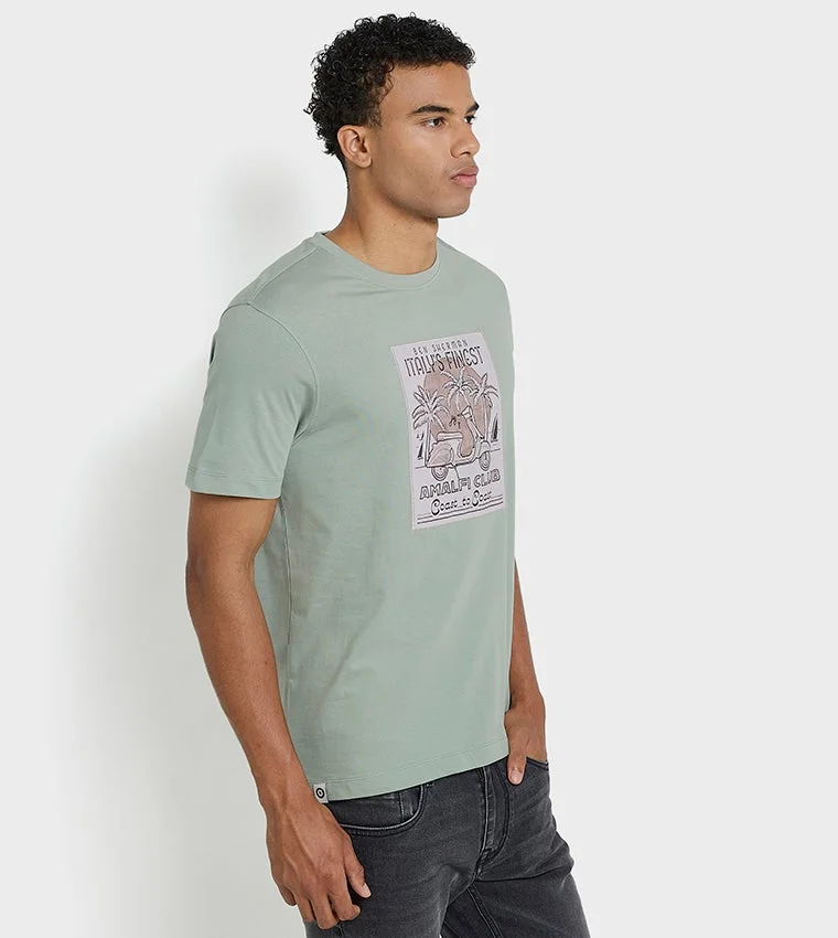 Ben Sherman  Ben Sherman Men's Crew Neck Short Sleeve Printed T-Shirt for Men | Best Price UAE