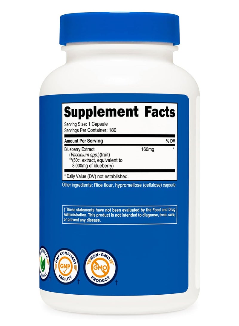 مستخلص التوت الأزرق بقوة 8000 ملجم، 180 كبسولة - Image 5