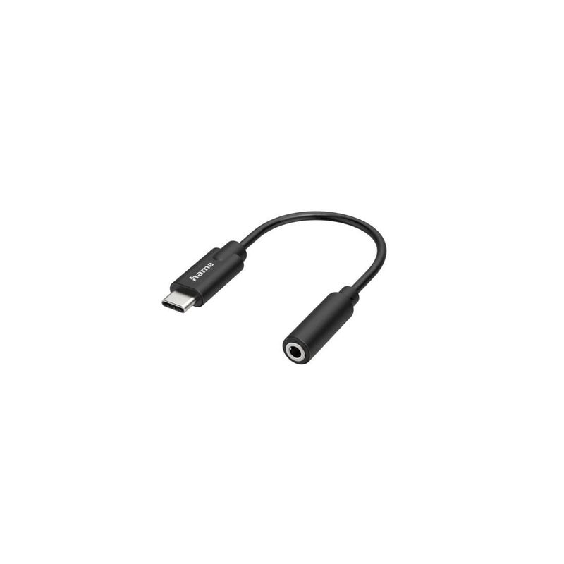Hama USB-C to 3.5mm Jack Audio Adapter – Black Type-C to Aux Converter for Headphones - Image 2