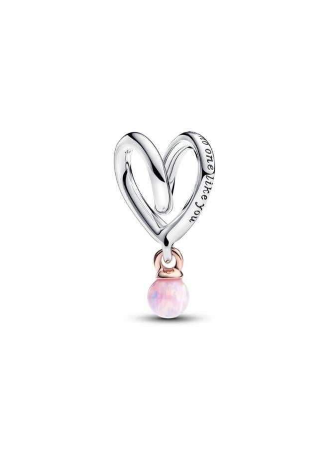 PANDORA Two-tone Wrapped Heart Charm - Image 1