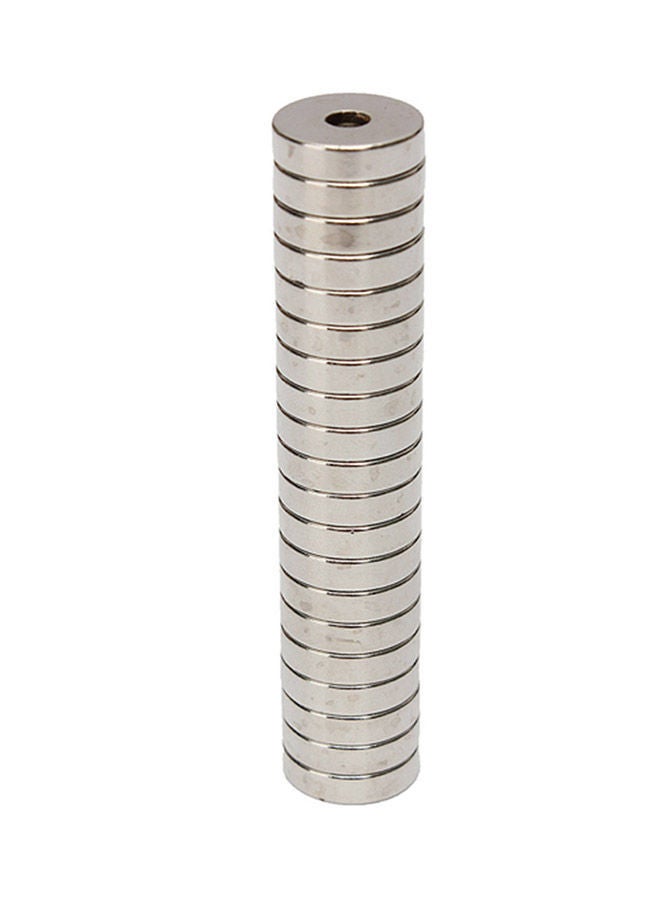 واي آند دي مغناطيس أرضي قوي من النيوديميوم مكون 20 قطعة فضي 15 x 4ملليمتر  - Image 1