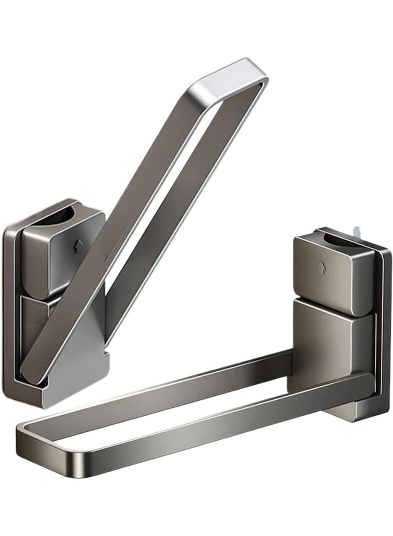 Small Towel Rail, Suction Cup Towel Rack, Removable Bathroom Rail, Strong Suction, No Drilling Required, 360g, for Kitchen, Dorm, Apartment, and Hotel Organization - Image 1