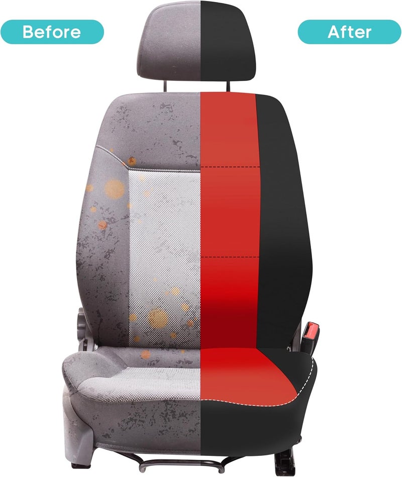 FH Group Car Seat Covers Front Set Red Neoprene - Car Seat Cover for Low Back Seats with Removable Headrest, Universal Fit, Automotive Seat Covers, Airbag Compatible, Car Seat Cover for SUV, and Van - Image 5