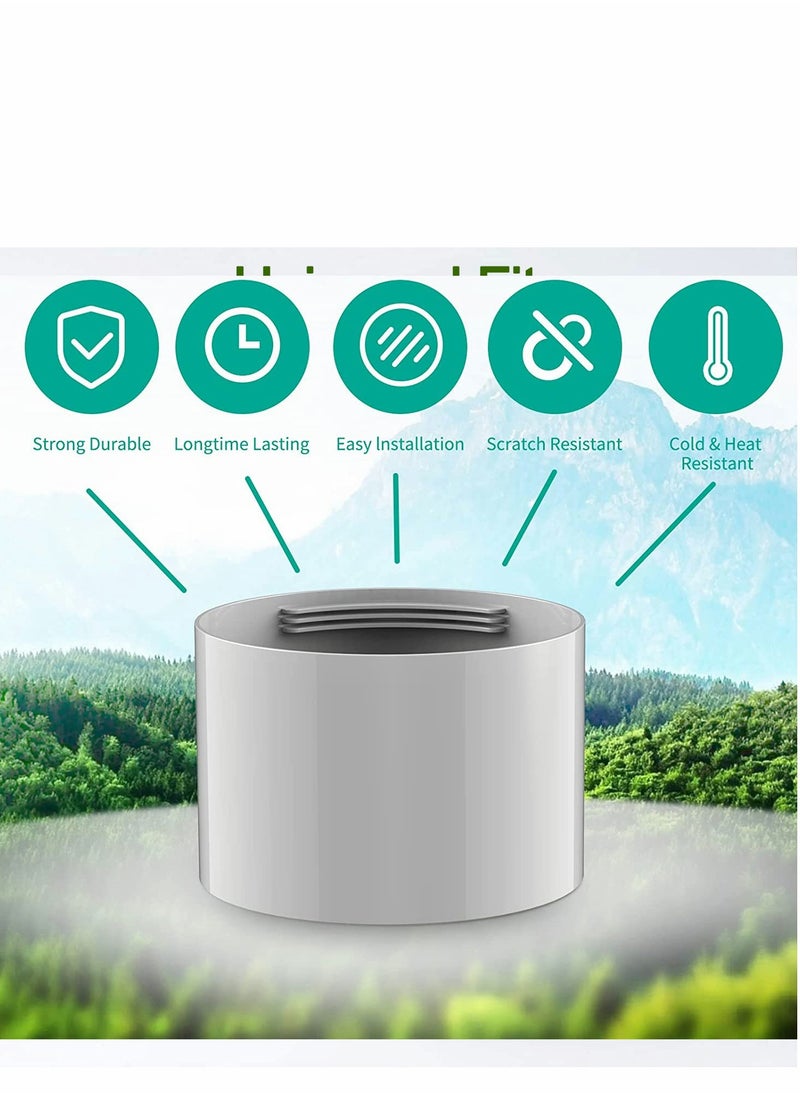 SYOSI - Portable AC Coupler 5.9 inch Exhaust Hose Connector Air Conditioner Coupling Extension SupportCounter/Clockwise 150MM) - Image 1