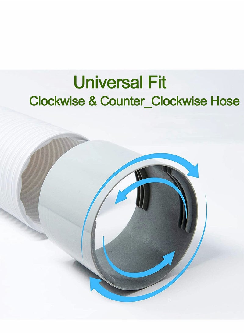 SYOSI - Portable AC Coupler 5.9 inch Exhaust Hose Connector Air Conditioner Coupling Extension SupportCounter/Clockwise 150MM) - Image 1