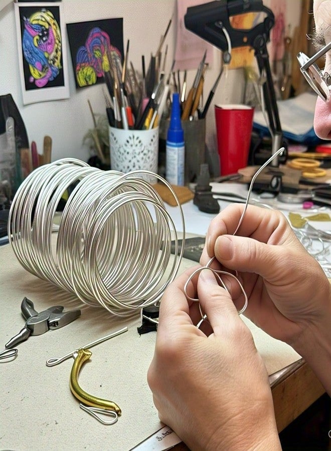 Glopro Store GloproStore 5 Metres 1.5mm Silver Aluminium wire for craft jewelry mking model making - Image 3