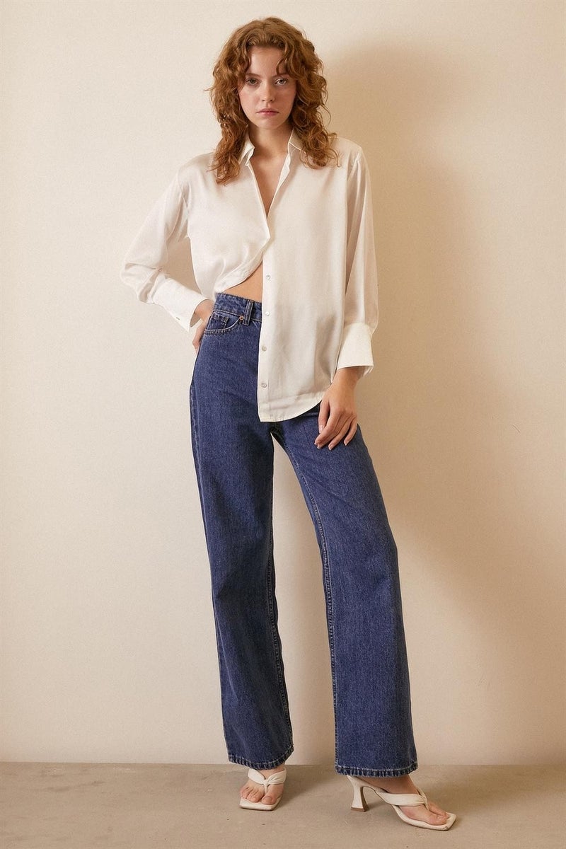 Never More Basic Satin Shirt - Image 5