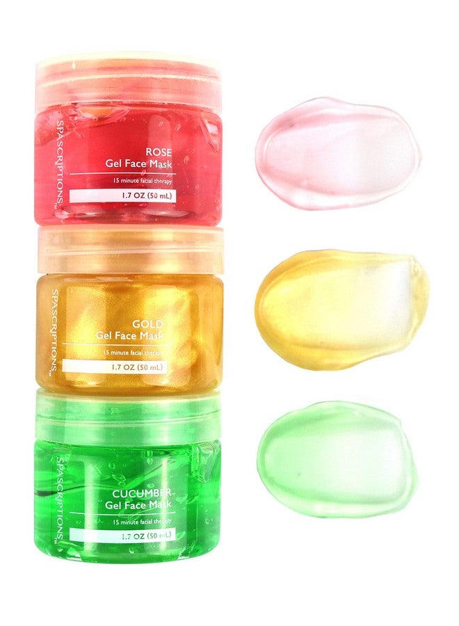 سباسكريبشنز قناع الوجه الجل بالذهب الوردي والخيار، 1.7 أونصة لكل منهما - Image 5