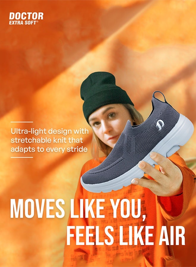 DOCTOR EXTRA SOFT Slip On Walking Shoes for Men | Lightweight Breathable Comfort  Daily Wear  Casual Sneakers | Doctor Extra Soft D-2008 - Image 3