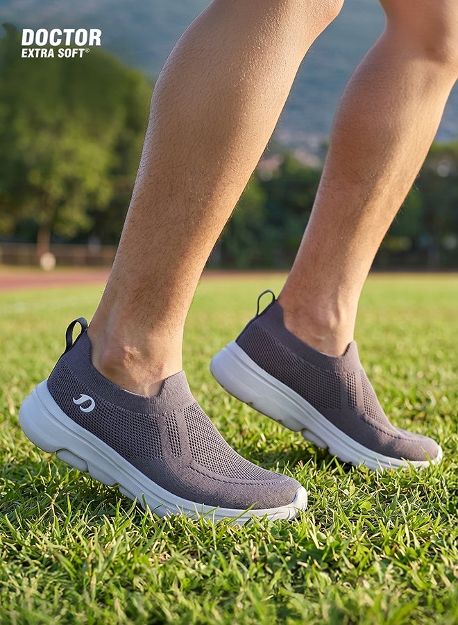 DOCTOR EXTRA SOFT Slip On Walking Shoes for Men | Lightweight Breathable Comfort  Daily Wear  Casual Sneakers | Doctor Extra Soft D-2008 - Image 1