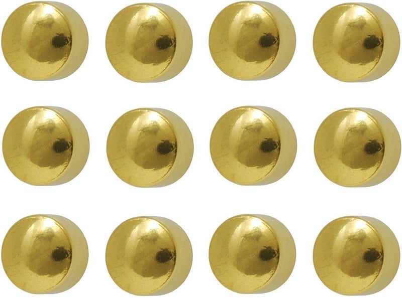 Caflon Ear Piercing Ball Earrings Studs 4mm Gold Plated Surgical Steel 12 Pair - Image 1
