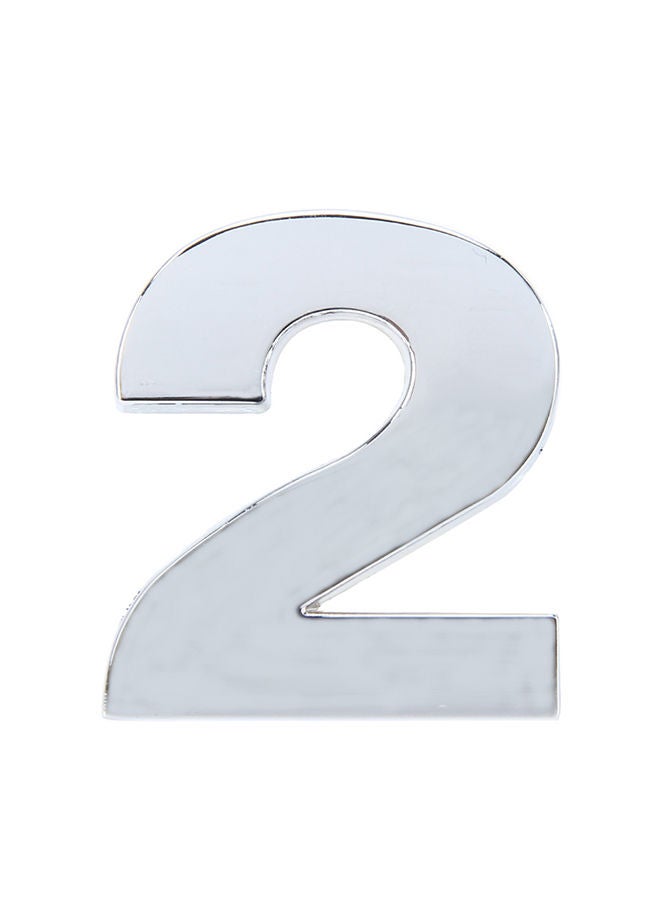 نيبمينينت ملصق ذاتي اللصق على شكل رقم اثنين بتصميم ثلاثي الأبعاد - Image 1