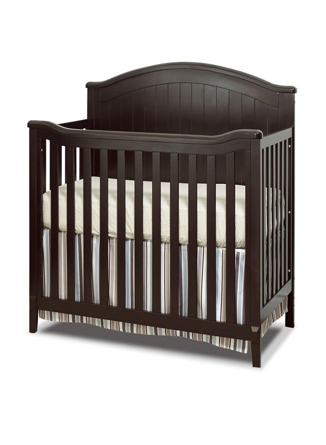 Sorelle Furniture Fairview Crib, Classic 4-in-1 Convertible Crib, Made of Wood, Non-Toxic Finish, Wooden Baby Bed, Toddler Bed, Child’s Daybed and Full-Size Bed, Nursery Furniture - Espresso - Image 1