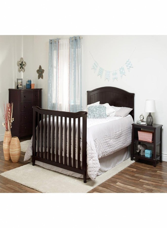 Sorelle Furniture Fairview Crib, Classic 4-in-1 Convertible Crib, Made of Wood, Non-Toxic Finish, Wooden Baby Bed, Toddler Bed, Child’s Daybed and Full-Size Bed, Nursery Furniture - Espresso - Image 4