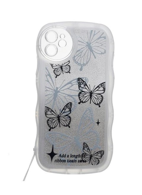 Plastic Back Cover With Series For Apple iPhone 11 , Black C.f.s.s8-136