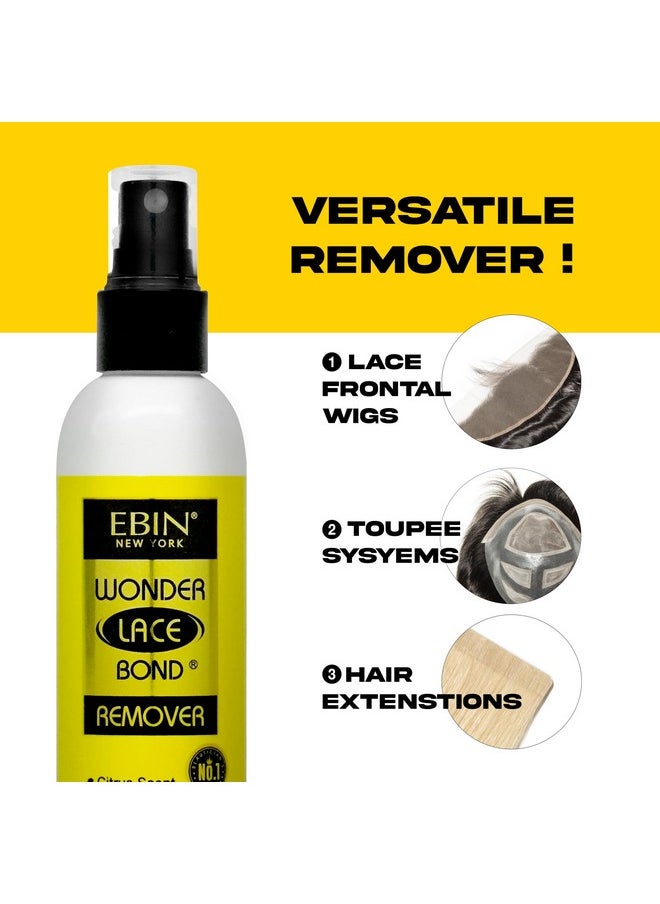 EBIN NEW YORK EBIN NEW YORK Wig Adhesive Remover Spray - Original 4.05oz/ 120ml | Fast Remover Wig Glue &Double Sided Hair Extensions Tape Adhesive| Gentle on Skin | Mist Pump & Nozzle Cap, Fast & Safe Remover  - Image 2